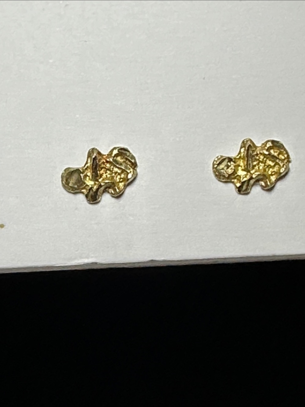 14k Gold Nugget Stud Earrings - Classic Womenโs Jewelry